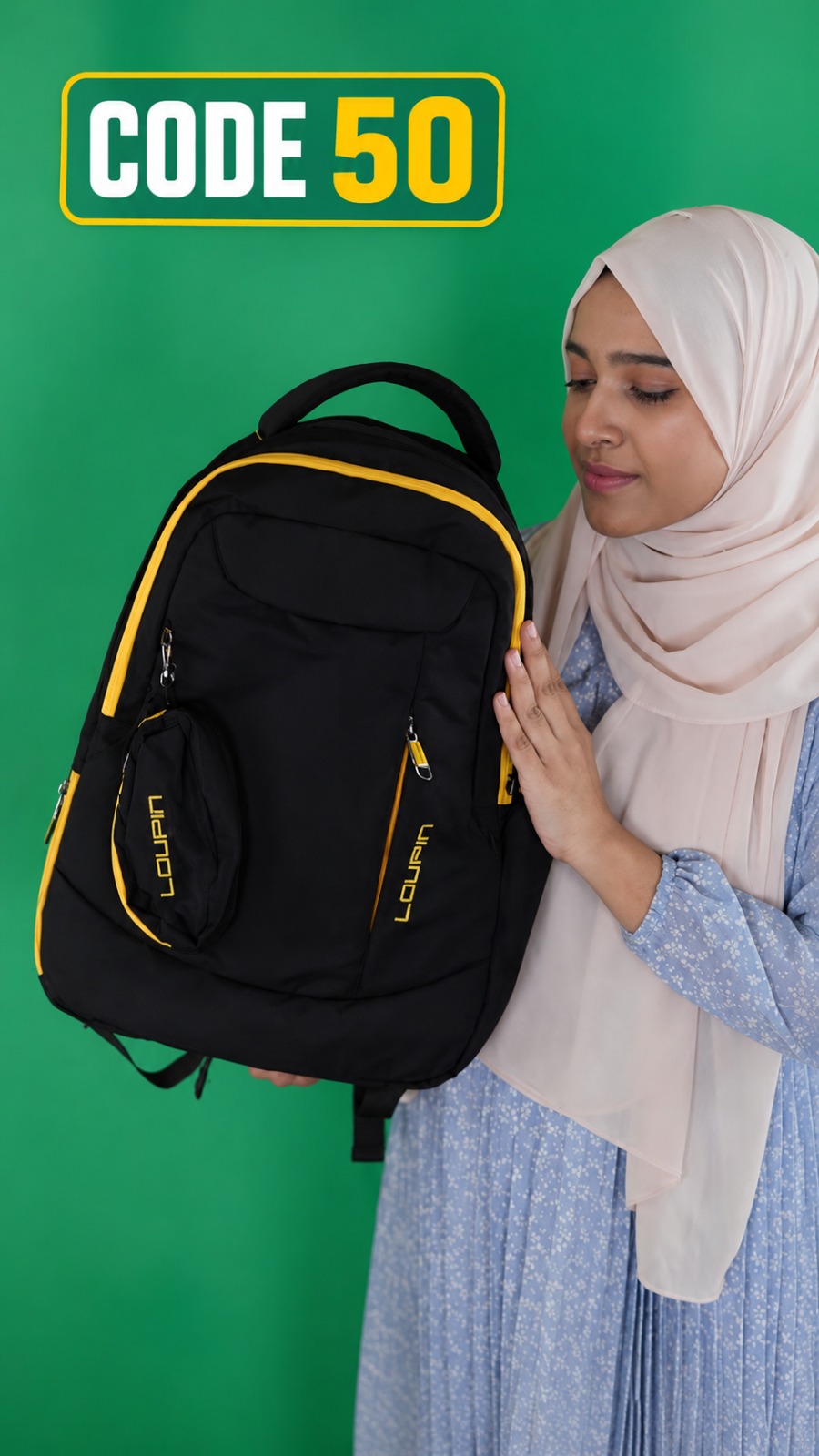 Loupin bag black......( code 50)...... ঢাকা সিটিতে ৭০, বাইরে ১৩০ টাকা কুরিয়ার চার্জ প্রযোজ্য_img_0