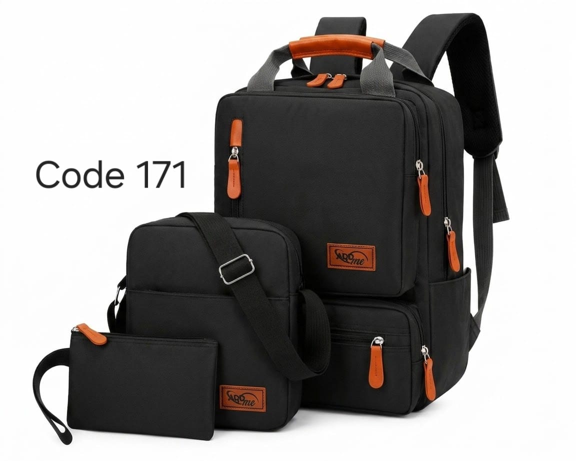 Premium 3in1 Bag Combo Set - (Black).....( Code 171)....... ঢাকা সিটিতে ৭০, বাইরে ১৩০ টাকা কুরিয়ার চার্জ প্রযোজ্য