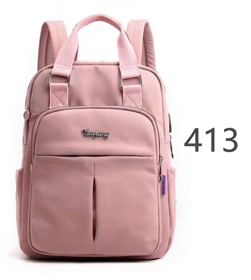 New leisure nylon ladies CHINA Bagpack (pink)....(Code 413).....  ঢাকা সিটিতে ৭০, বাইরে ১৩০ টাকা কুরিয়ার চার্জ প্রযোজ্য