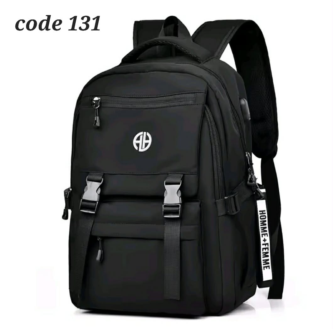 Men's Trend-Brand Waterproof Backpack black....( code 131).... ঢাকা সিটিতে ৭০, বাইরে ১৩০ টাকা কুরিয়ার চার্জ প্রযোজ্য_img_0