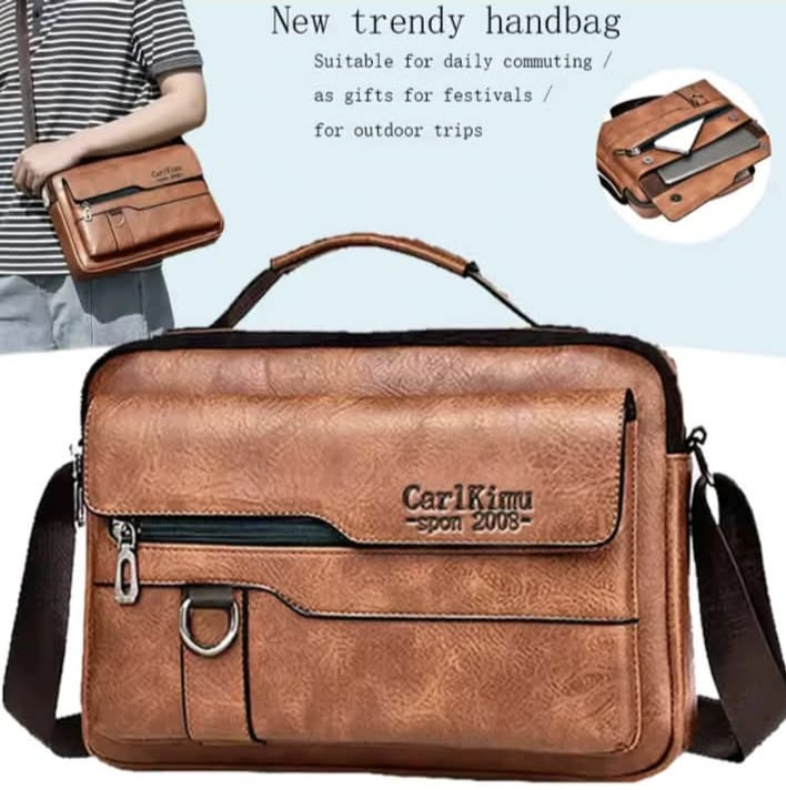 premium artificial leather bag 14"/9"/3" Brown colour....(Code 313) ঢাকা সিটিতে ৭০, বাইরে ১৩০ টাকা কুরিয়ার চার্জ প্রযোজ্য