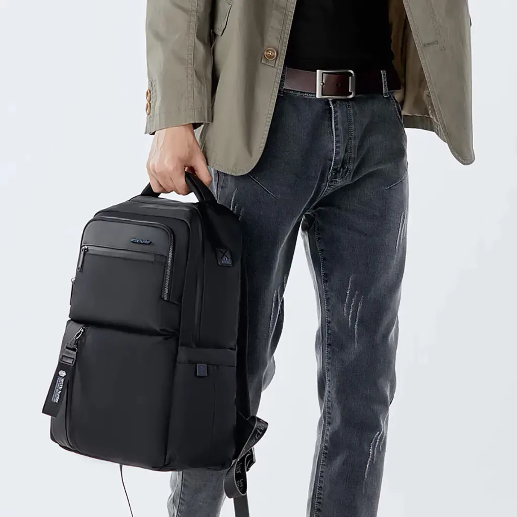 (Black Colour) ARCTIC HUNTER 15.6 Inch Anti-Theft Waterproof Business Laptop And Travel Backpack....(Model 191).. ঢাকা সিটিতে ৭০, বাইরে ১৩০ টাকা কুরিয়ার চার্জ প্রযোজ্য_img_3