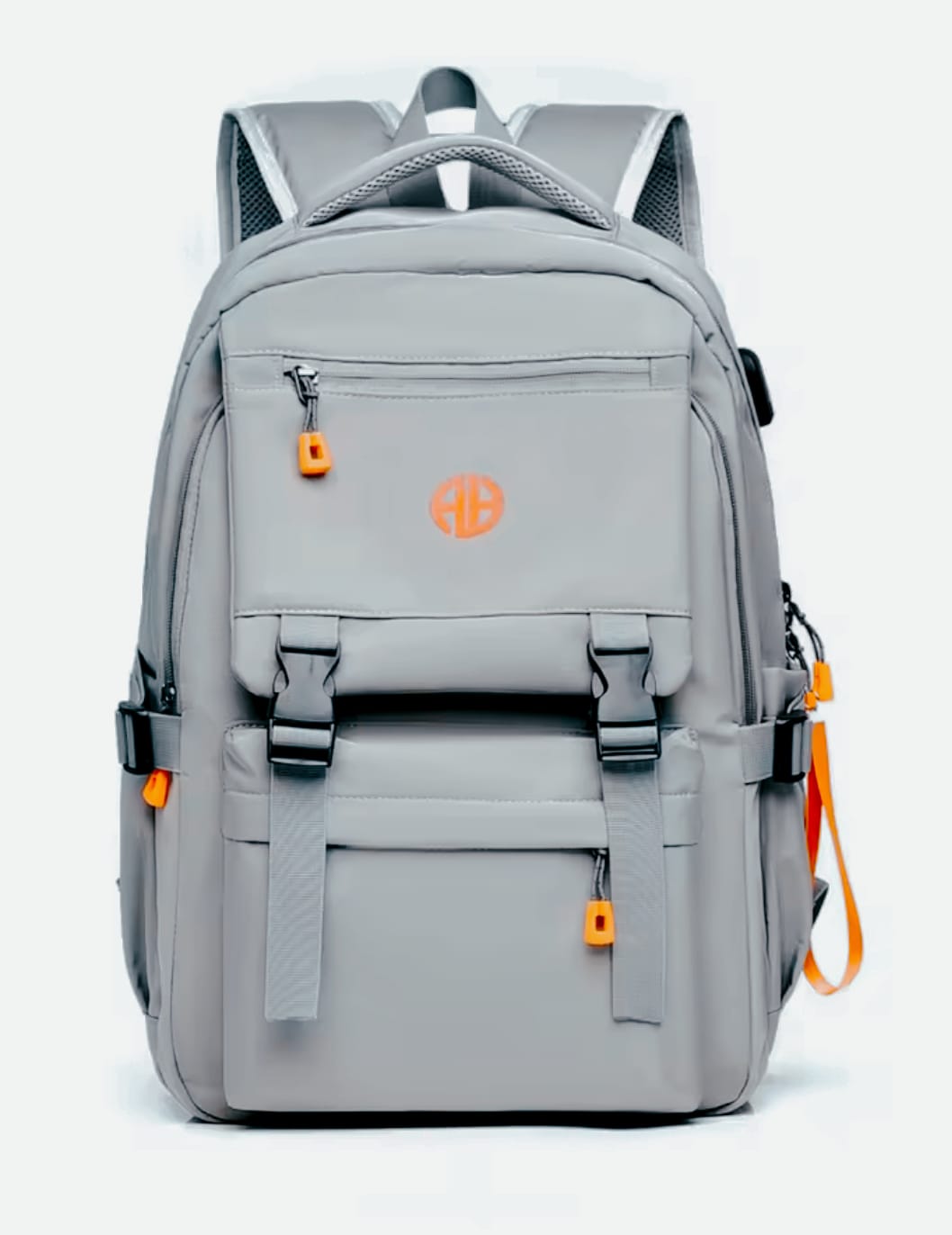 Men's Trend-Brand Waterproof Backpack Ash colour...( code 132)... ঢাকা সিটিতে ৭০, বাইরে ১৩০ টাকা কুরিয়ার চার্জ প্রযোজ্য_img_0