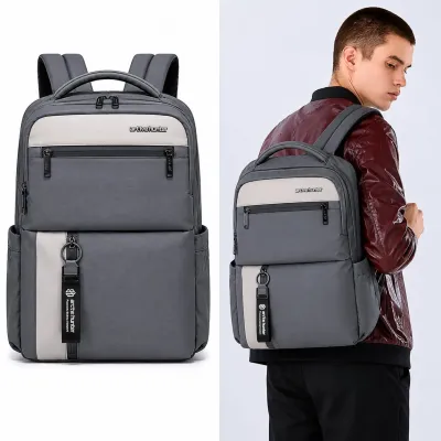 (Ash Colour) ARCTIC HUNTER 15.6 Inch Waterproof Business Laptop And Travel Backpack..(Model 192).. ঢাকা সিটিতে ৭০, বাইরে ১৩০ টাকা কুরিয়ার চার্জ প্রযোজ্য_img_1