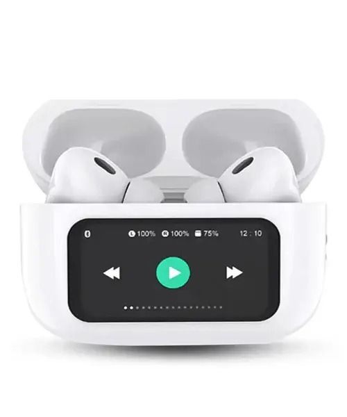 A9 Pro Smart Screen ANC Earbuds – Full Touch Control