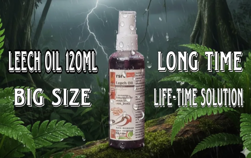 indian Leech oil 120ml ( ইন্ডিয়ান জোঁকের তেল ১২০ মিলি)