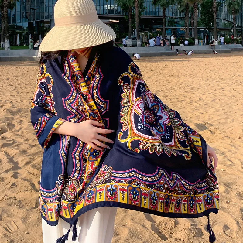 Ethnic Style Summer Gauze Scarf - 180*95 cm