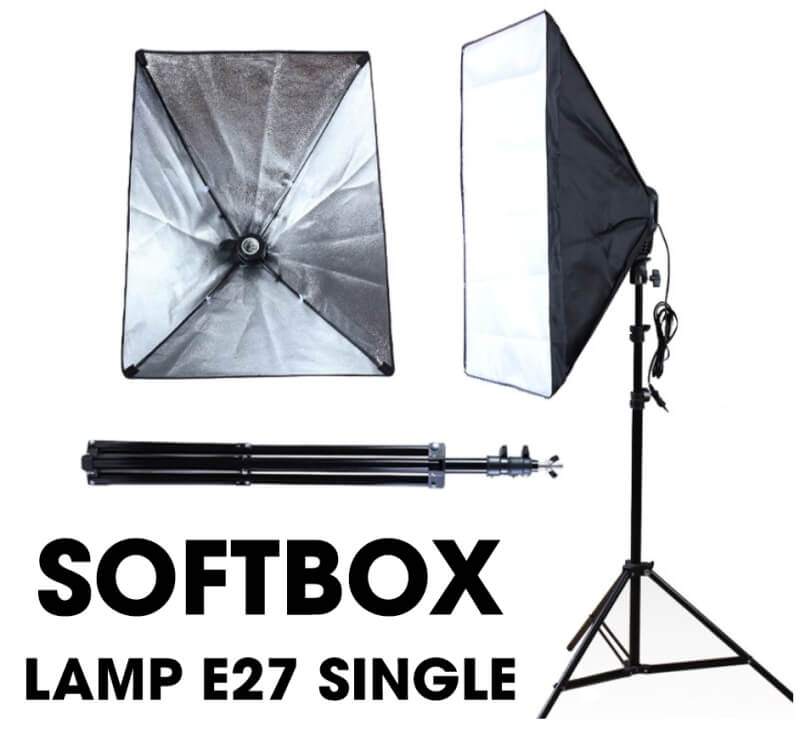 Professional Softbox Lighting Kit with Adjustable Light Stand – 4 Socket E27 Photo & Video Studio Light