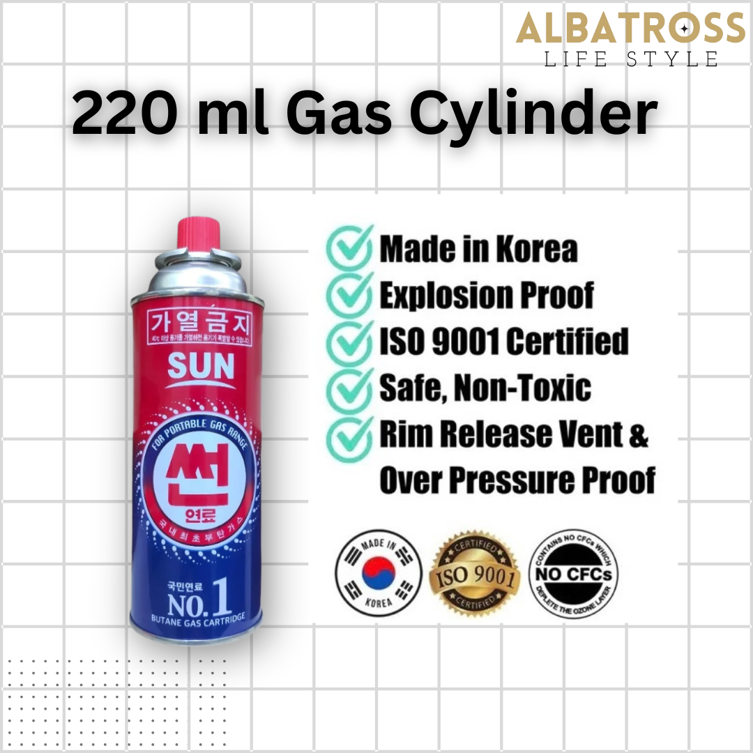 Sun Butane Gas Cartridge 220g