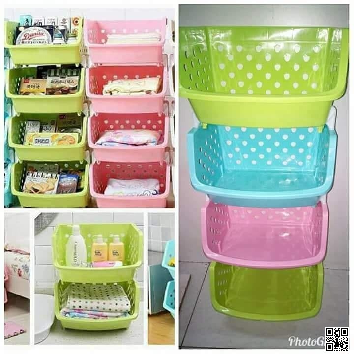 4 Tier Plastic Kitchen Storage Rack with Wheels – Multipurpose Vegetable & Fruit Organizer_img_3