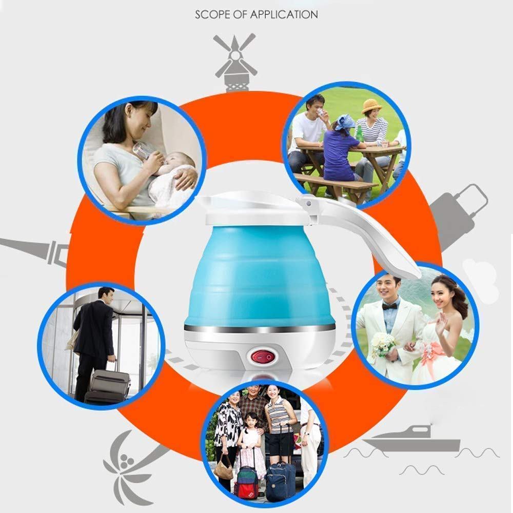 Foldable Silicone Electric Kettle – Portable Mini Travel Electric Kettle 600W_img_2