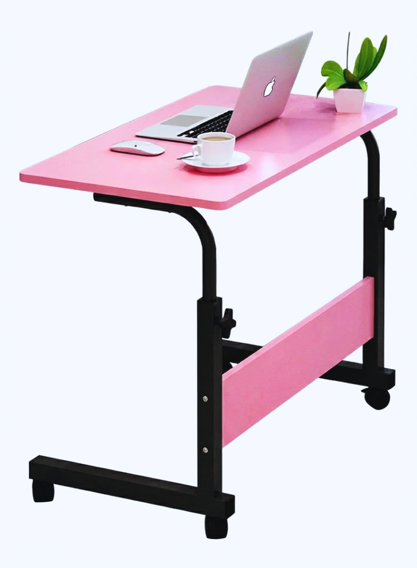Height Adjustable Portable Laptop Table with Wheels – Sofa & Bedside Study Desk_img_2