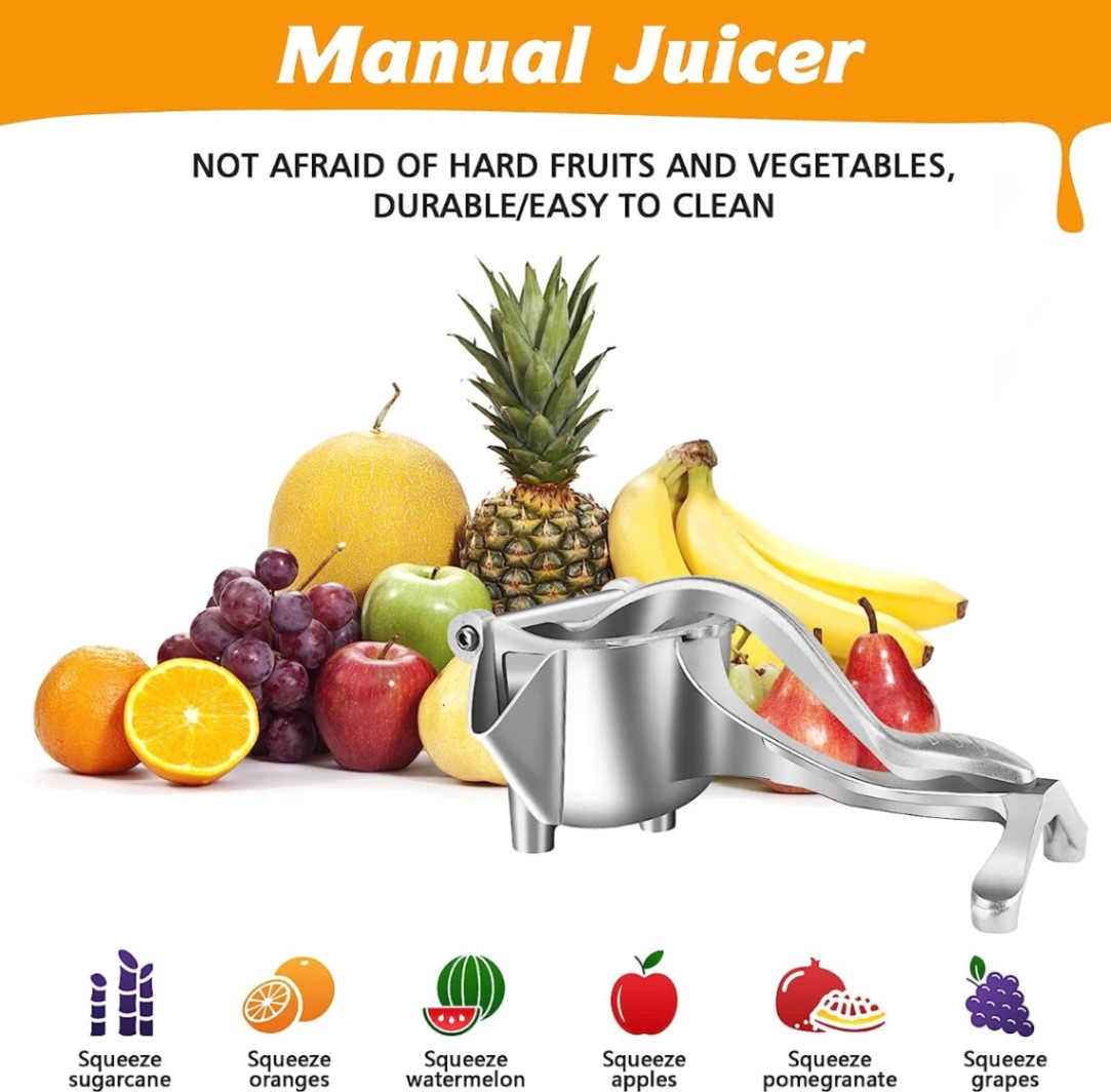 Aluminum Manual Fruit Press Juicer – Heavy Duty Hand Press Juice Extractor_img_3