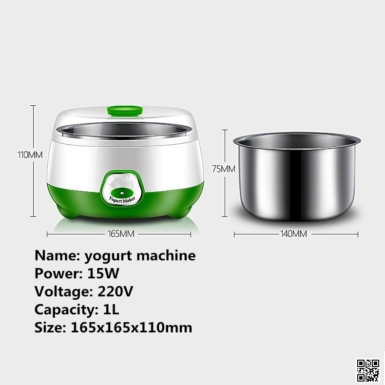 Automatic Electric Yogurt Maker 1L – Home Yogurt Making Machine with Low Power Consumption_img_3