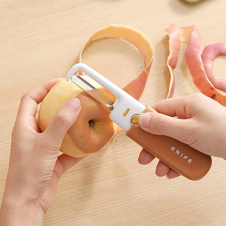 2 in 1 Fruit Knife & Vegetable Peeler – Stainless Steel Dual Function Kitchen Tool_img_3