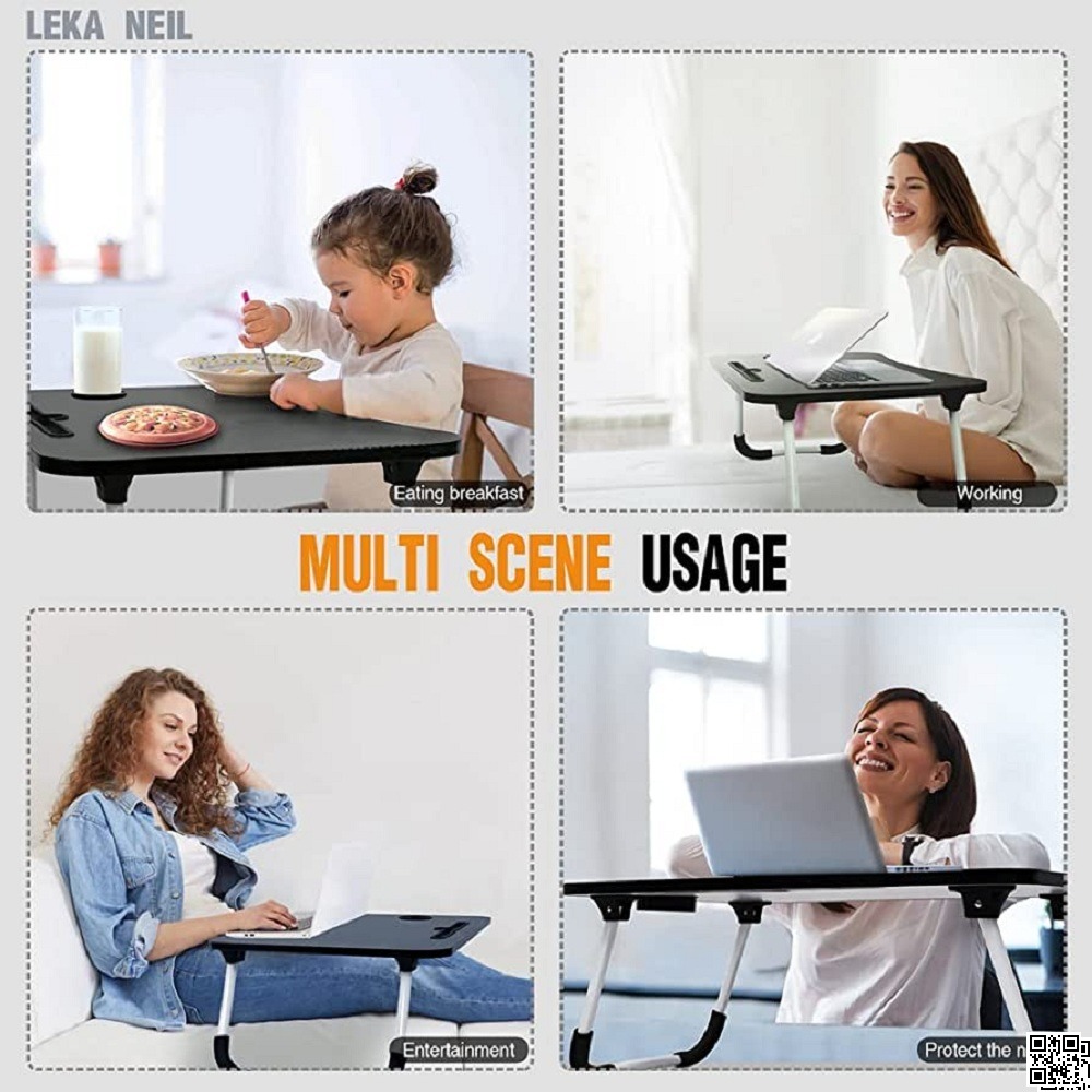 Foldable Bed Laptop Table for Study, Eating & Work | Portable Sofa Desk_img_3