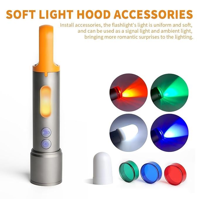 GearUP K57 Rechargeable Zoomable LED Flashlight 2000LM Waterproof Torch_img_2