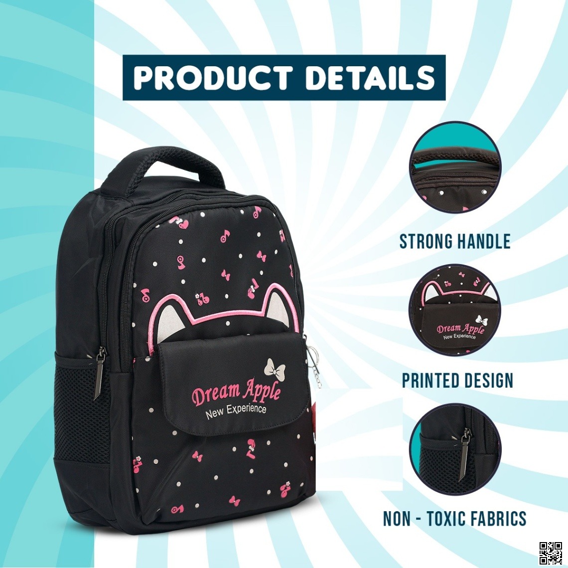 Kids school bag boys and Girl, China School Bag Waterproof And Washable_img_2
