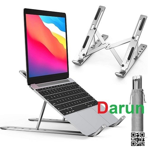 Aluminum Adjustable Laptop Stand for 10–17 Inch Laptops, Tablets & Notebooks – Multi-Angle Ergonomic Desk Stand_img_4