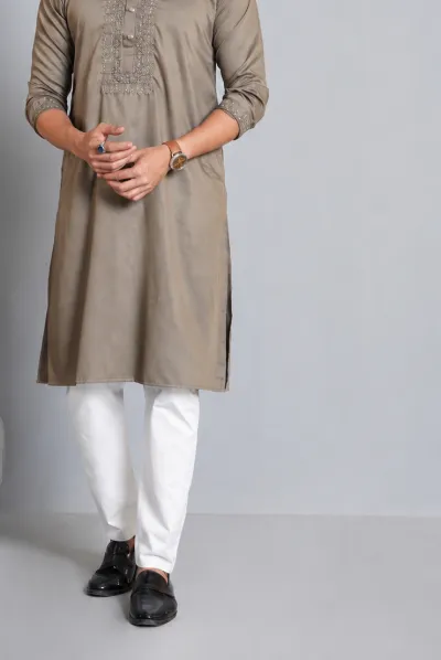 Premium Embroidered Panjabi | THE SENZO | Elegant Men's Traditional Wear_img_2