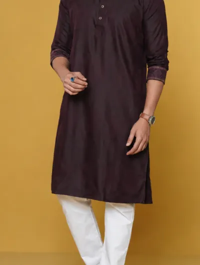 Premium Maroon Panjabi | The SENZO 🖤✨_img_1