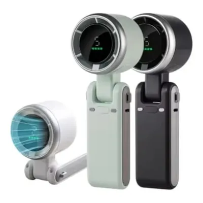 Southeast Asia's Most Popular Violent High-Speed Fan, USB Charging, Portable Neck-Hanging, Small Digital Display Handheld Fan N607_img_3
