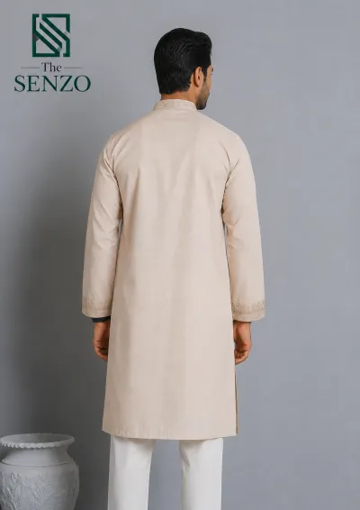 Premium Beige Panjabi 🤍 | Timeless Elegance by The SENZO ✨_img_1