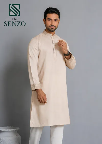 Premium Beige Panjabi 🤍 | Timeless Elegance by The SENZO ✨_img_0