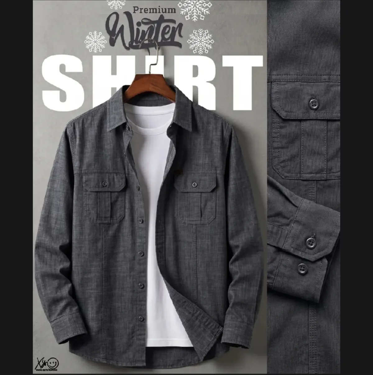 Premium Shirt Charcoal Grey