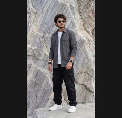 Premium Shirt Charcoal Grey_img_1