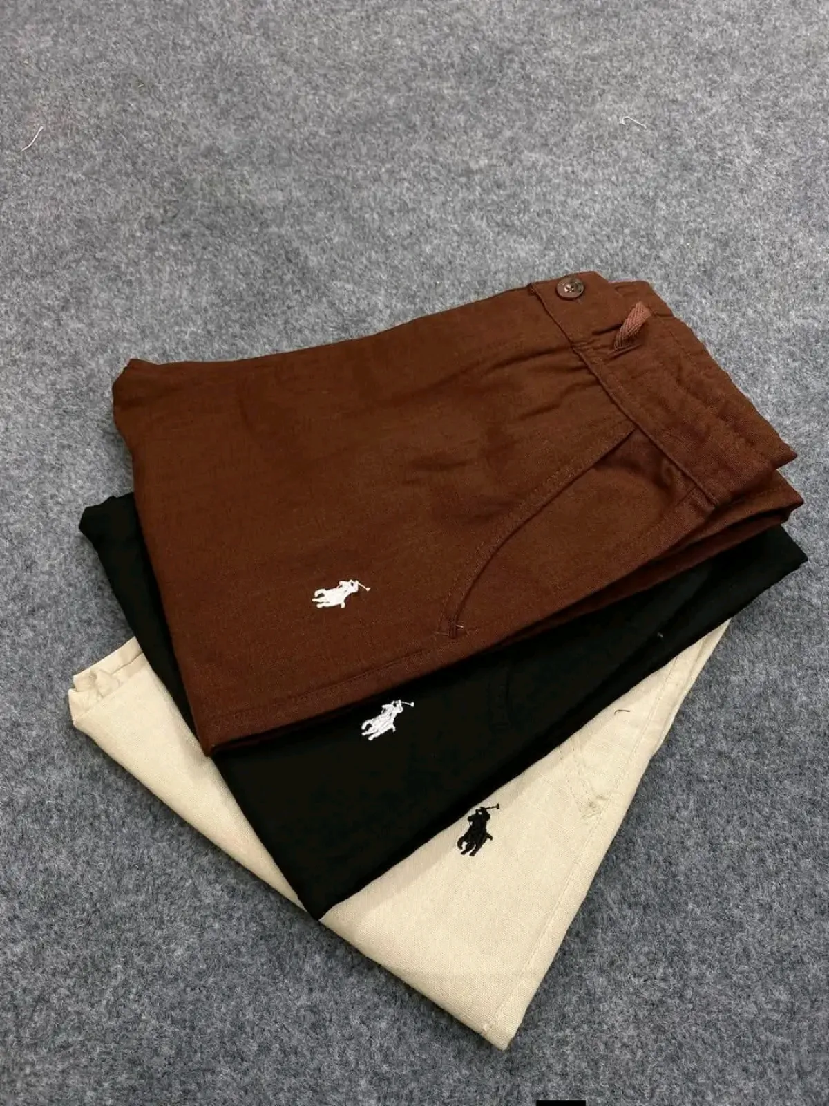 Premium Linen-Cotton Blend Casual Polo Trousers