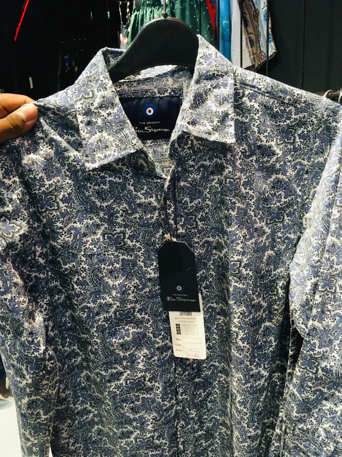 🌿✨ Premium Paisley Printed Full Sleeve Shirt ✨🌿