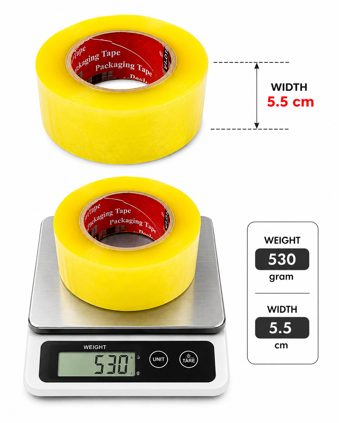 Scotch Tape 5.5cm (Transparent) 1pcs