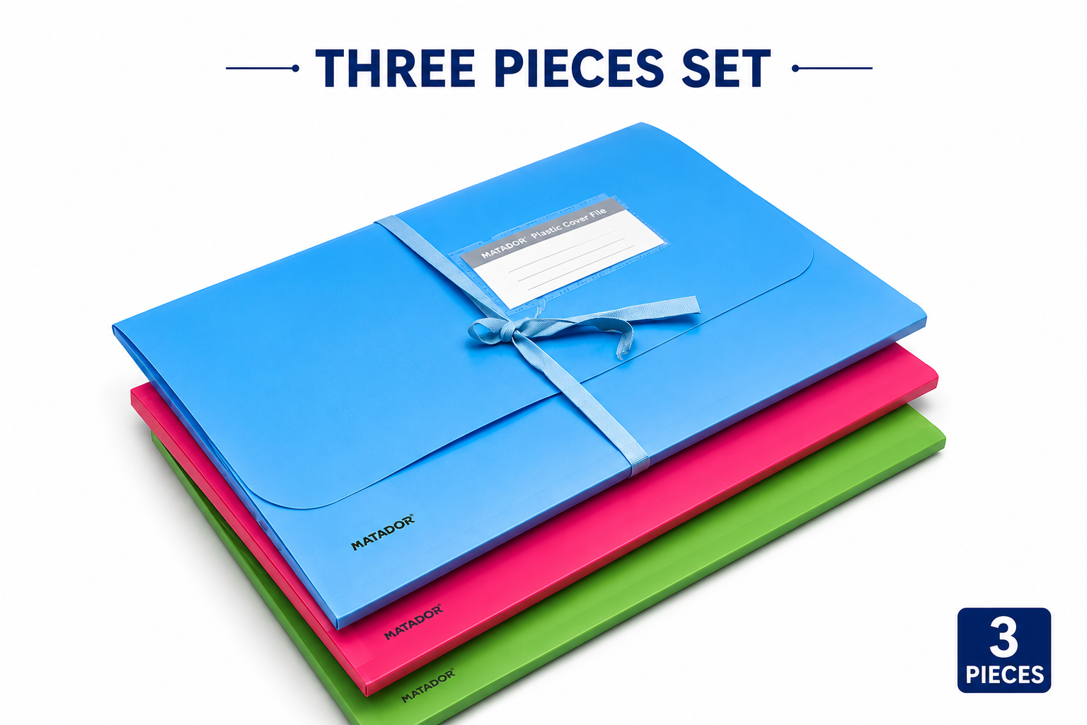 MATADOR Plastic Court file Random Color 3pcs or 6 pcs_img_2