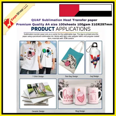 Sublimation Heat Transfer paper Premium Quality A4 size 100sheets 100gsm 210X297mm_img_1