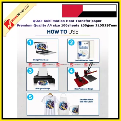 Sublimation Heat Transfer paper Premium Quality A4 size 100sheets 100gsm 210X297mm_img_2
