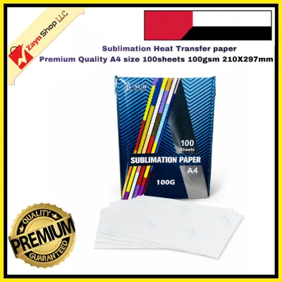 Sublimation Heat Transfer paper Premium Quality A4 size 100sheets 100gsm 210X297mm_img_0