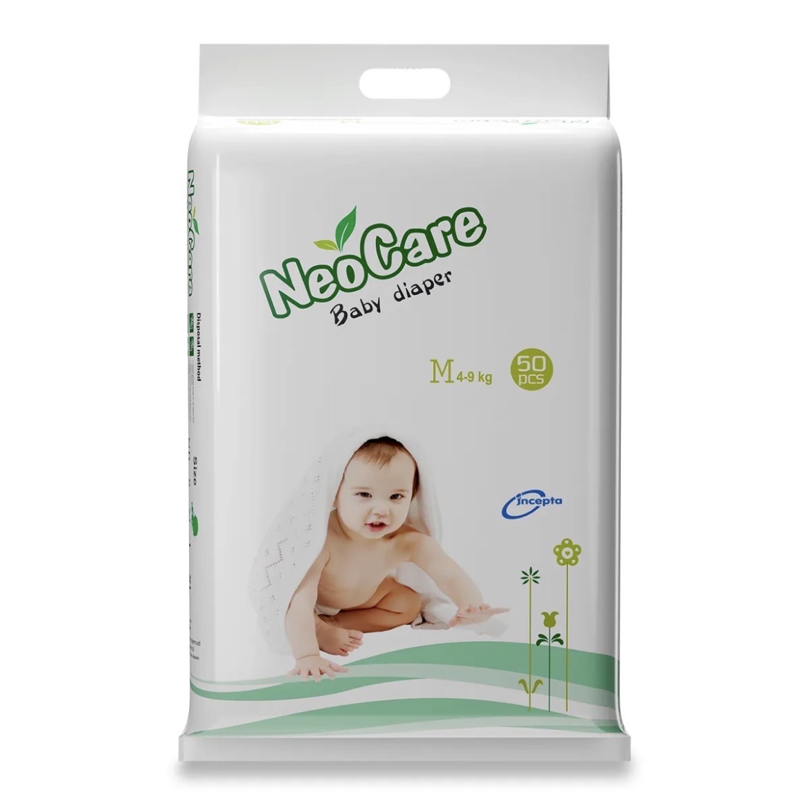 Neocare Belt System Baby Premium Diaper M (4-9 kg) - 50pcs_img_0