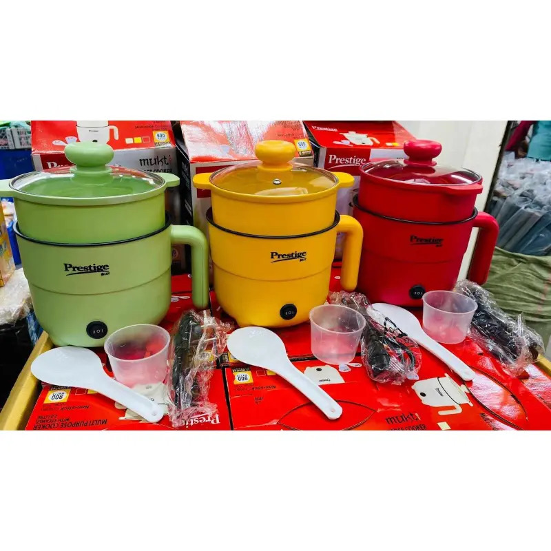 Prestige Mini Multicooker Non stick Coated inner pot Portable Electric Multicooker Cooking Pot With Steamer and Multipurpose 2 Liter_img_3