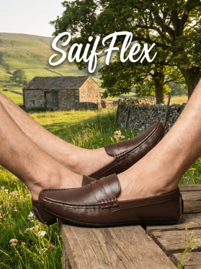 SaifFlex ১০০"% চামড়ার লোফার_img_2