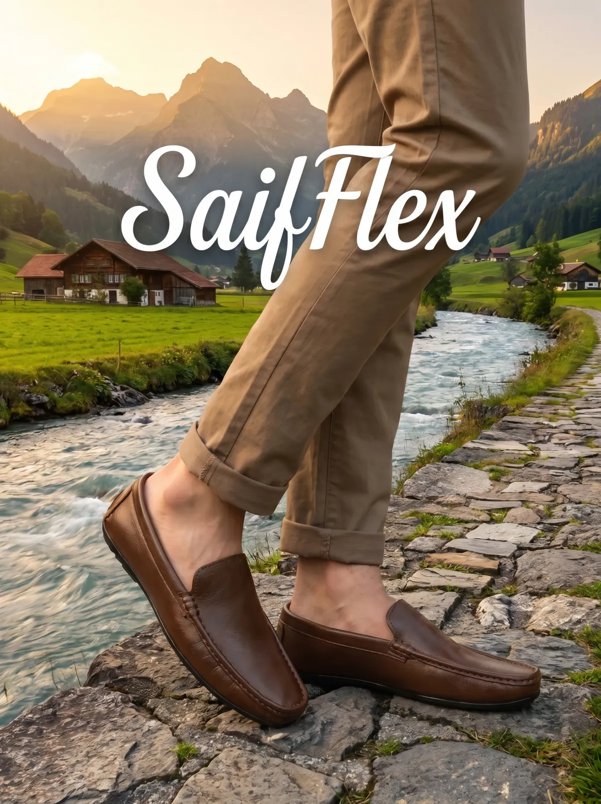 SaifFlex ১০০% চামড়ার লোফার