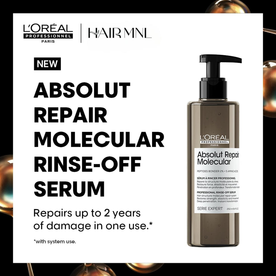 L'Oreal Professionnel Absolut Repair Molecular Rinse-Off Serum 250ml_img_0