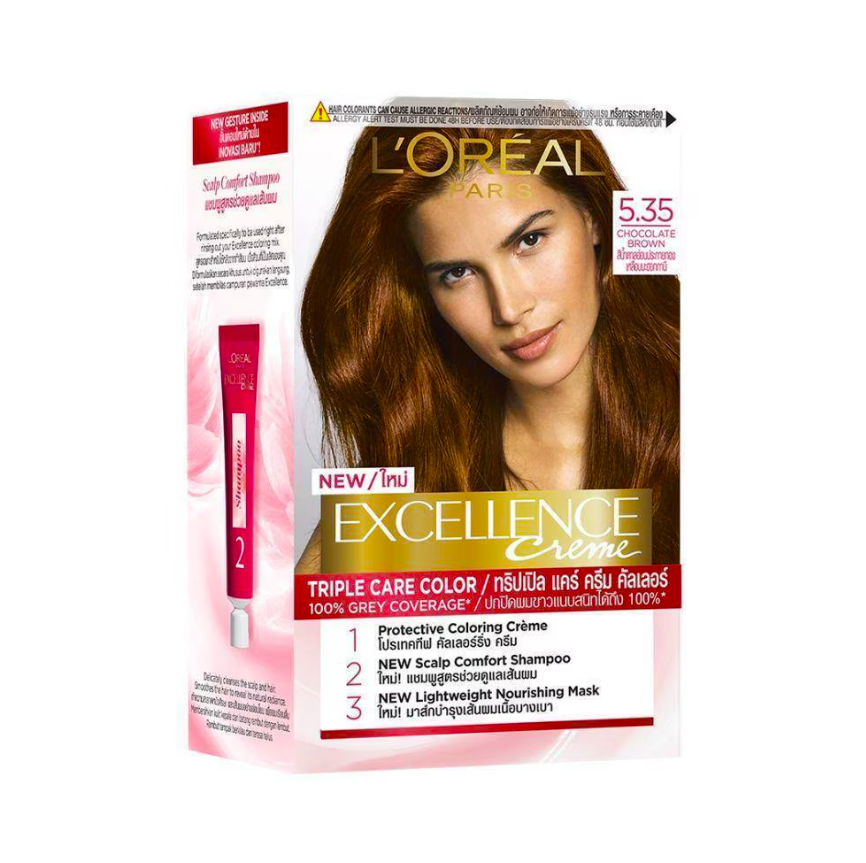 L’Oreal Paris Excellence Creme Permanent Hair Color Chocolate Brown 5.35_img_0