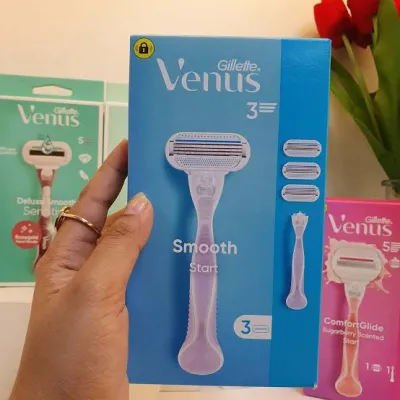 Gillette Venus Smooth Start Razor with 3 Blades_img_1