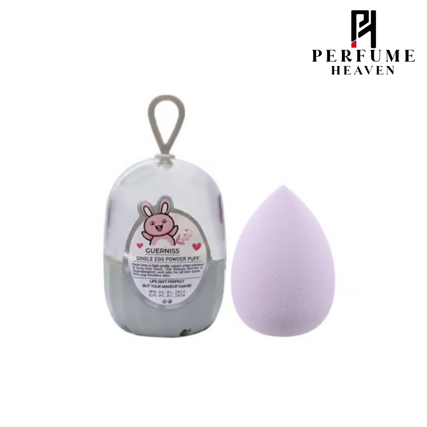 Guerniss Single Egg Powder Puff Tear Drop - Light Lavender_img_0