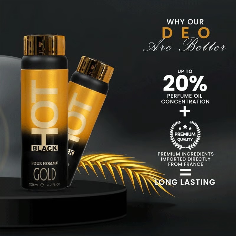 Bernard Dimitri Hot Black Deodorant 200ml - Gold_img_1