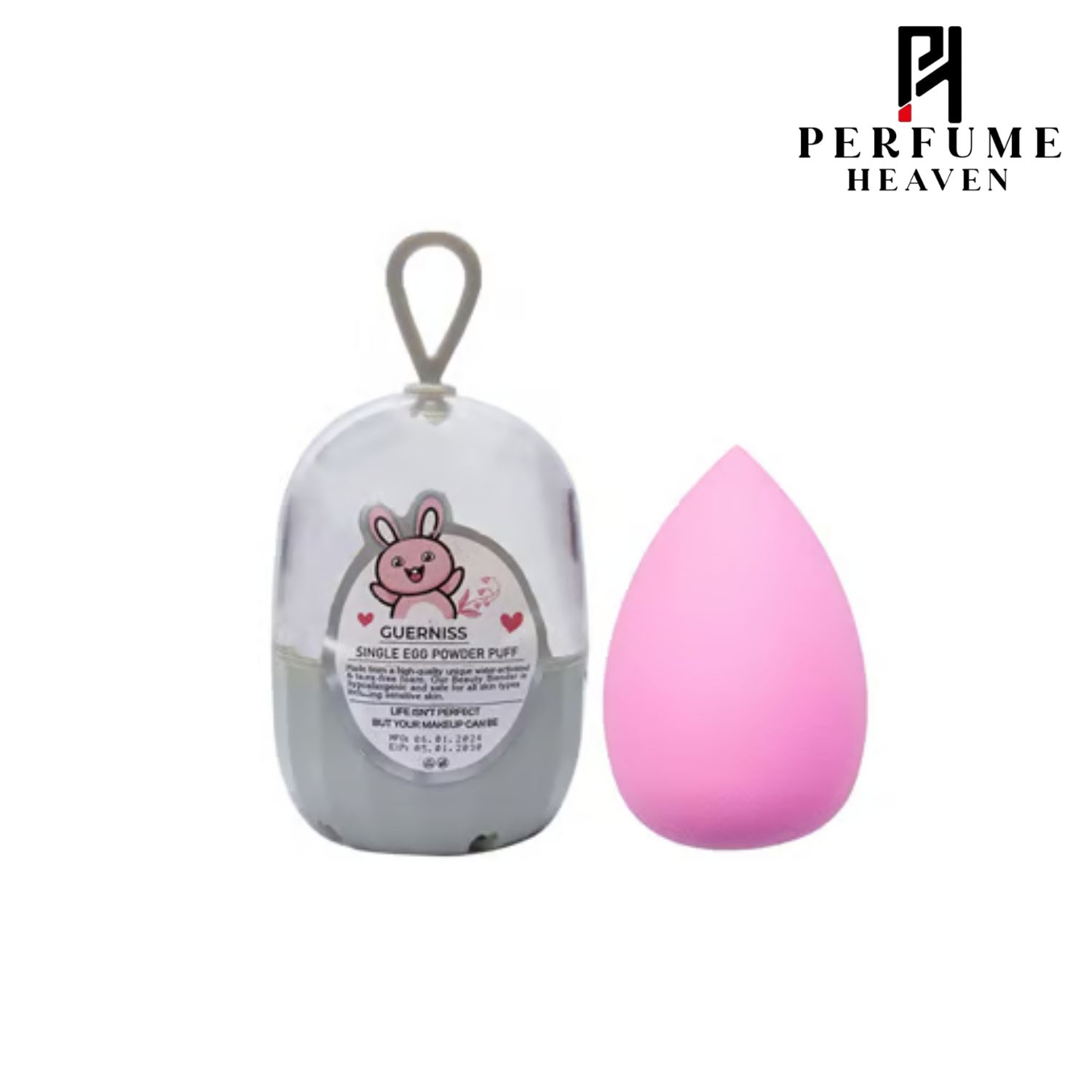 Guerniss Single Egg Powder Puff Tear Drop - Baby Pink_img_0