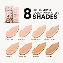 Mars Cosmetics High Coverage Foundation with SPF 50 PA++++ #03 Natural Beige (25ml)_img_1