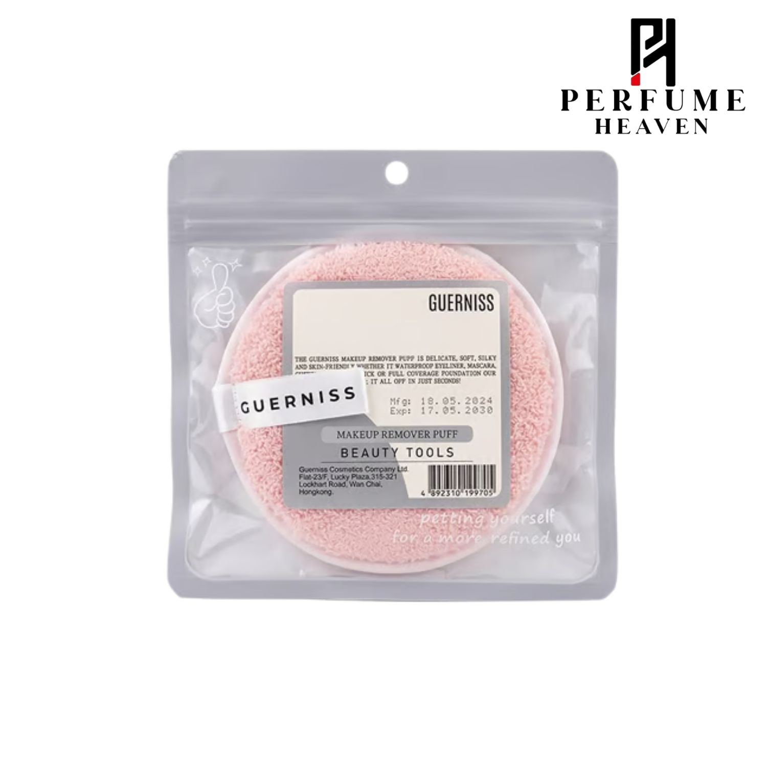Guerniss Makeup Remover Puff - Pink_img_0