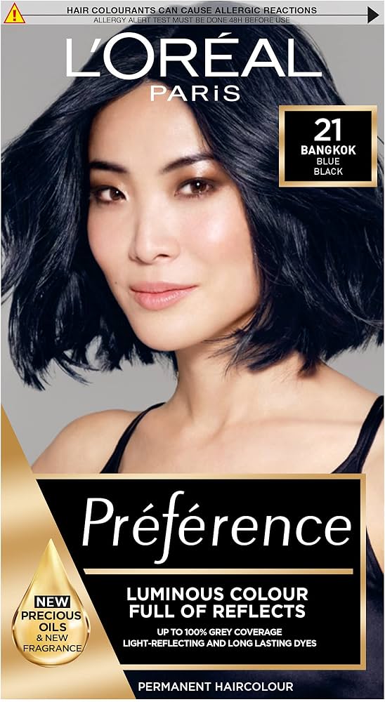 Loreal Hair Color Preference - 21 Bangkok Blue Black